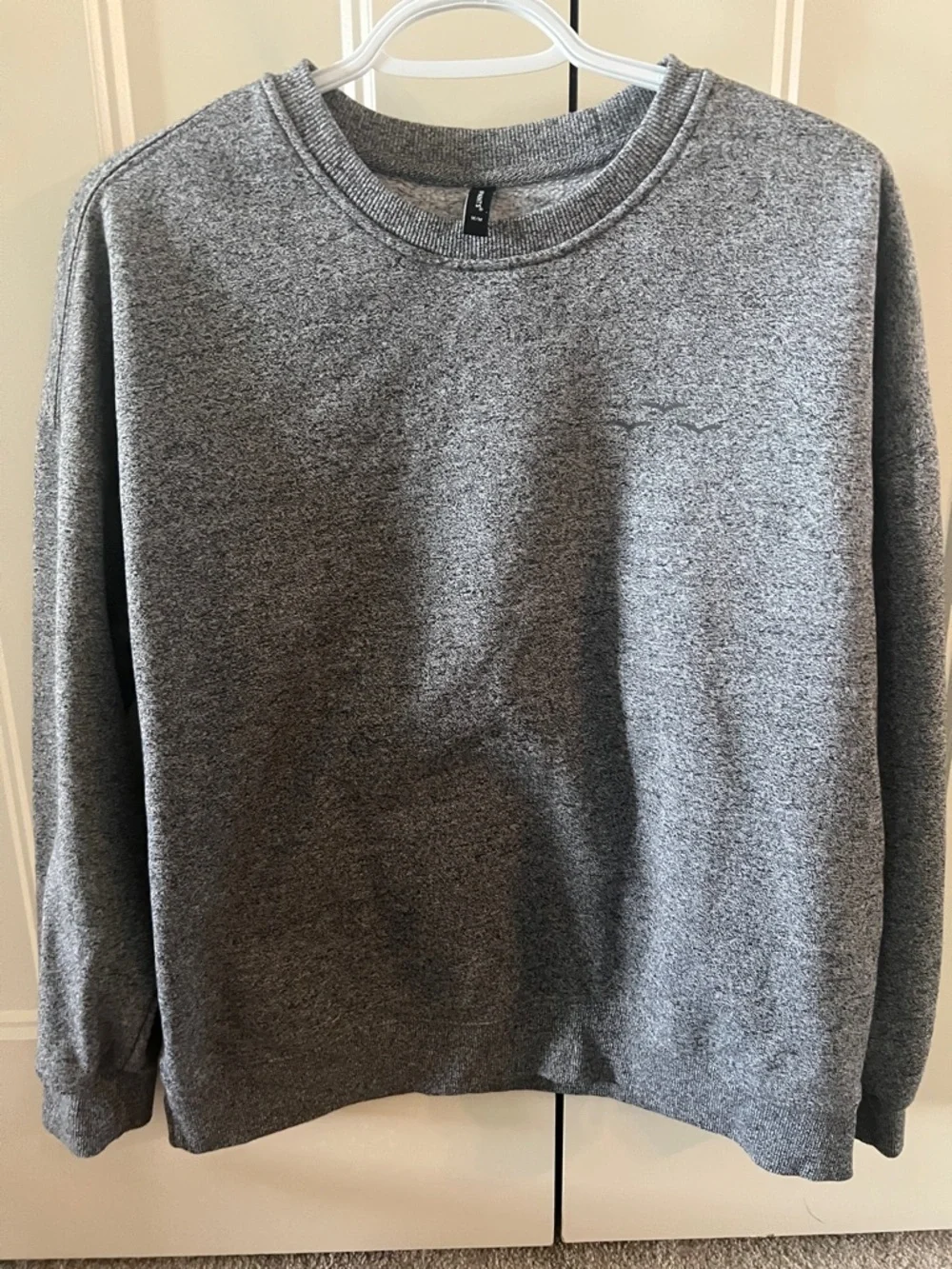 Women’s Lazy Pants Heather Grey Crewneck Sweatshirt - Picture 5 of 5